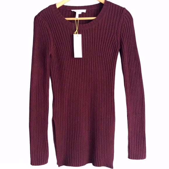 NEW BCBGeneration Sweater XS Merlot Wine BCBG NWT - Picture 1 of 11